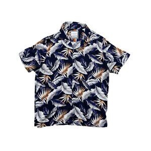 Denim & Flower Ricky Singh Tropical Camp Shirt Viscose Hawaiian XL